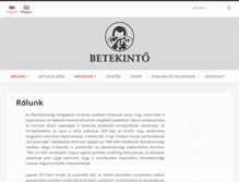 Tablet Screenshot of betekinto.hu